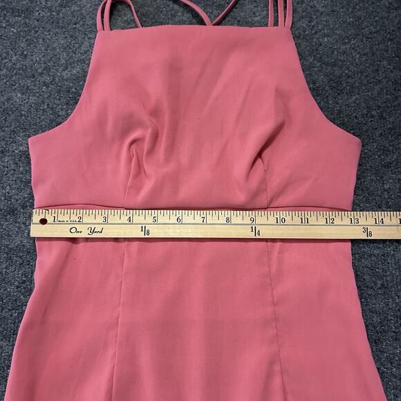 VINTAGE Y2k Rampage Dress Size 3 Pink Straps Eyelets Barbie Summer Bodycon7 - Picture 13 of 15
